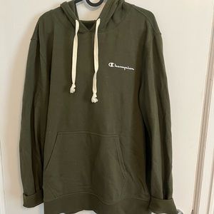 Dark green champions hoodie